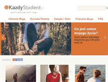 Tablet Screenshot of kazdystudent.pl